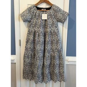 NWT main street exchange Boho Cottagecore Gingham Midi Dress Pockets Size XS